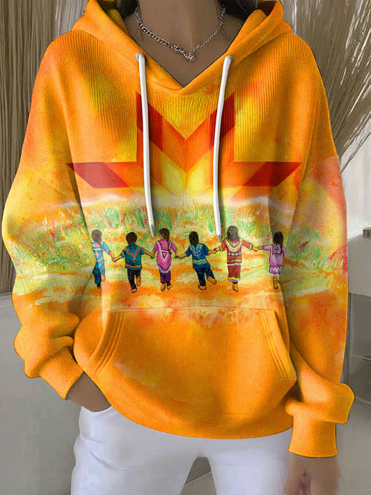 Women's orange shirt day hoodies