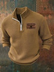 Men's Vintage Western Let's Put The Crazy Away Printed Casual Sweatshirt