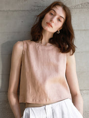 Women's Linen Vest (Two Ways to Wear)