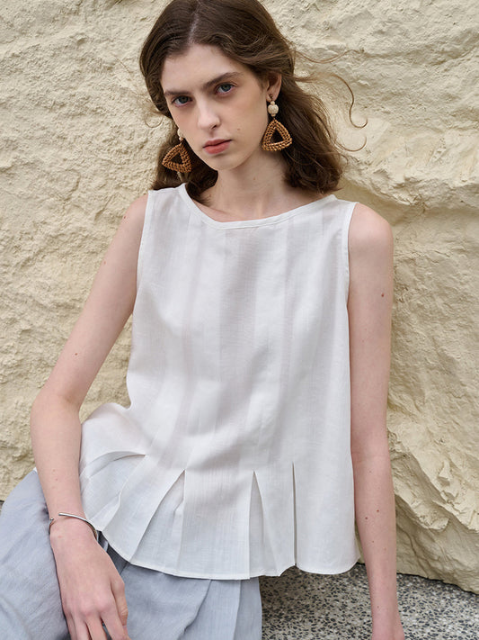 Women's Linen Casual Breathable Sleeveless Shirt