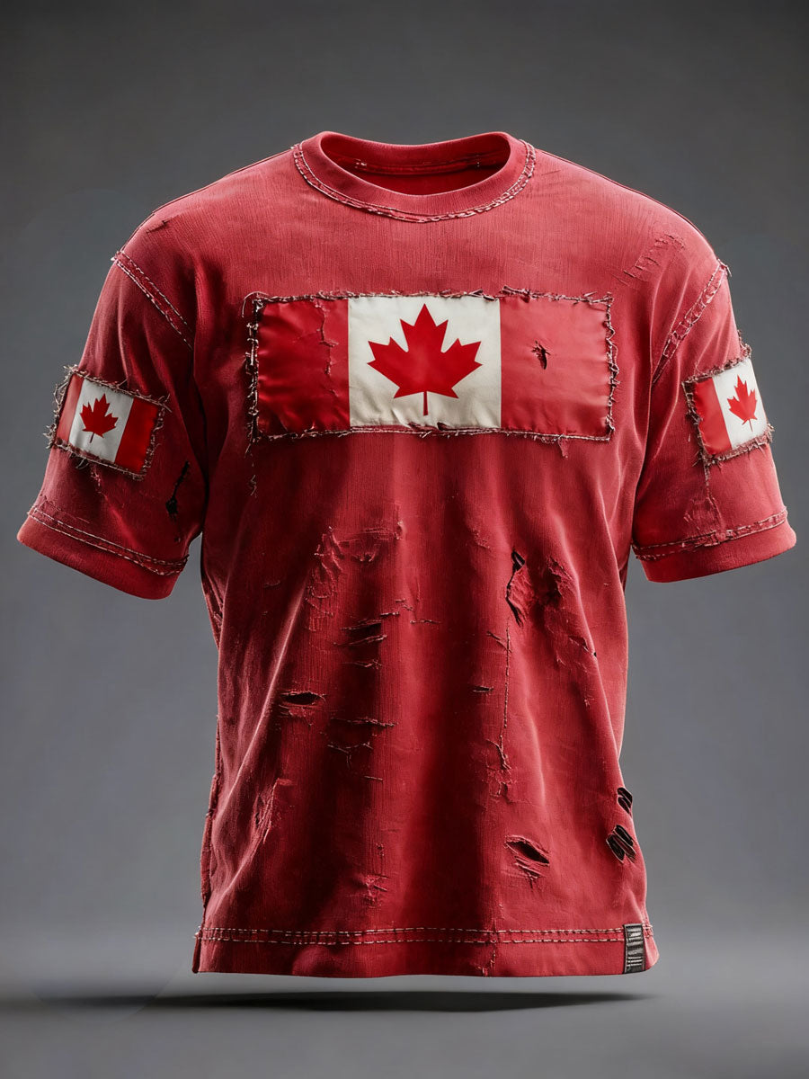 Men's Canada Print Casual T-shirt