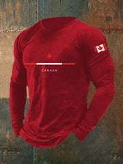 Men's Canada Print Casual T-Shirt