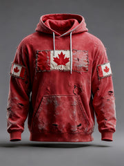 Men's Canada Print Casual Hoodie