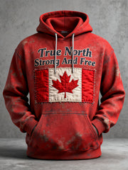 Men's True North Strong And Free Printed Casual Sweatshirt