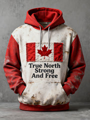 Men's True North Strong And Free Printed Casual Sweatshirt