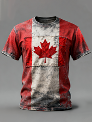 Men's Canada Print Casual T-shirt