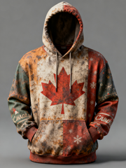 Men's Christmas Print Casual Hoodie