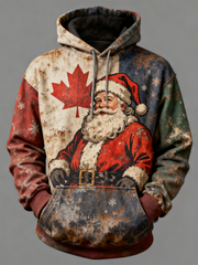 Men's Christmas Print Casual Hoodie