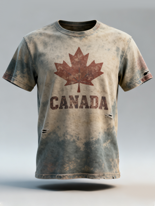 Men's Canada Print Casual T-shirt