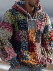 Men's Geometric Pattern Hoodie