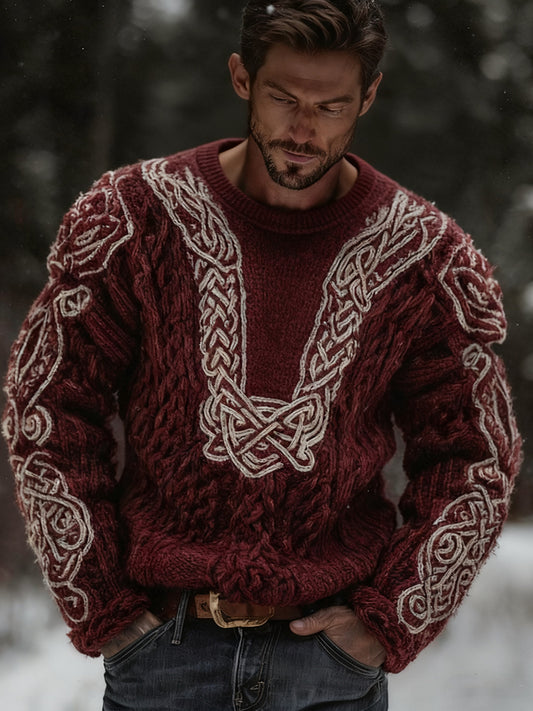 Men's Christmas-style Viking Sweater