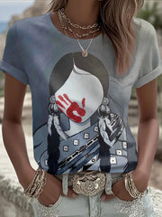 Women's Indigenous Sister Art Print T-Shirts