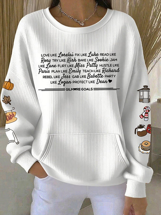 Women's Gilmore Goals sweatshirts