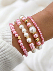 Women's Breast Cancer Pink Ribbon Bracelet