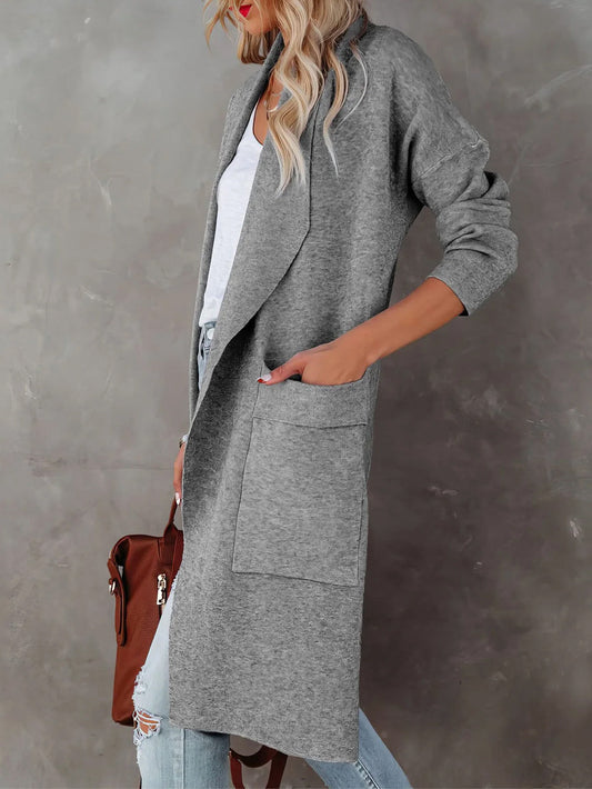 Women's Fashionable Mid-Length Woolen Coat