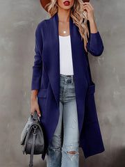 Women's Fashionable Mid-Length Woolen Coat