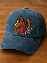 Unisex Horse Design Print Hat