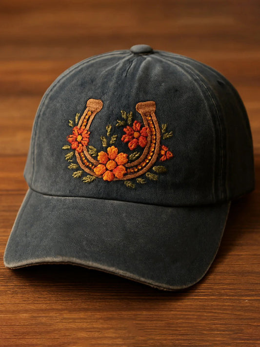 Unisex Horse Design Print Hat