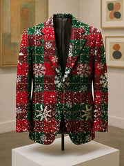 Men's Christmas Art Printed Jacket