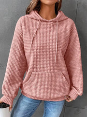 Women's Casual Waffle Hoodie