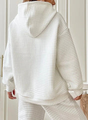 Women's Casual Waffle Hoodie