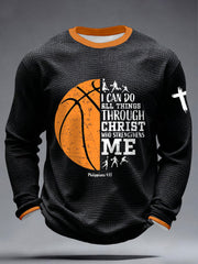 Men's Philippians 4:13 Basketball Waffle T-Shirts
