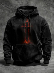 Men's Faith Oversized Drop-Shoulder Hoodie with Pockets