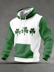 Men's St. Patrick's Day Shamrock Print Casual Hoodie