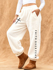 Women's Faith Print Casual Pants