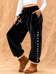 Women's Faith Print Casual Pants
