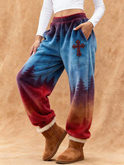 Women's Faith Print Casual Pants