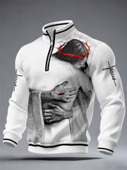 Men's Embrace Jesus Waffle Sweatshirts