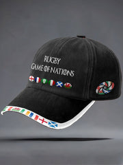 Unisex Nations of Rugby Lover Printed Hat