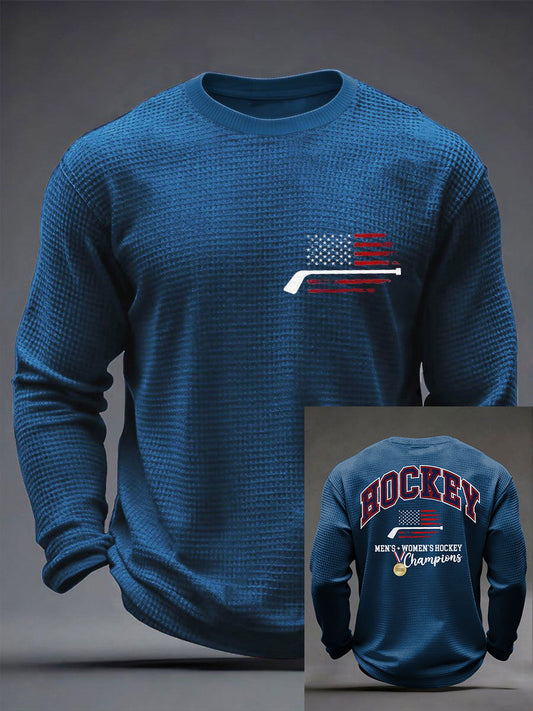 Men's American Hockey Printed Casual T-Shirt