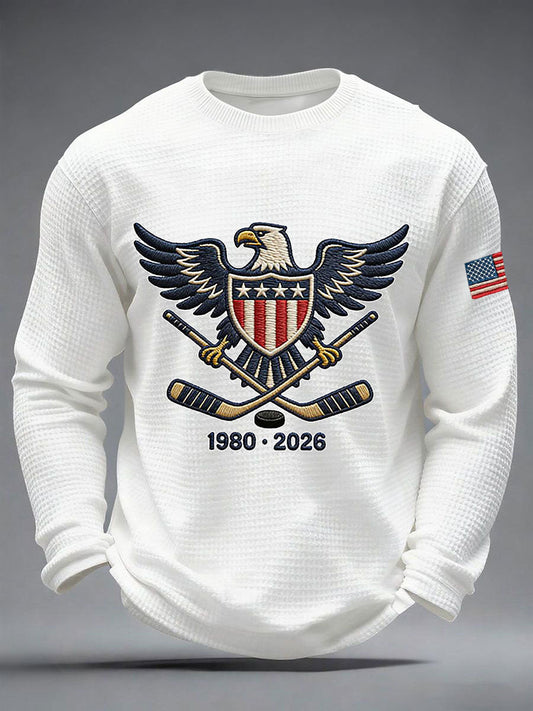 Men's American Hockey Printed Casual T-Shirt