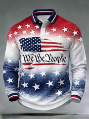 Men's 'We The People' Flag Waffle Tops