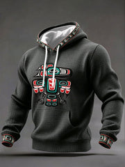 Men's Indigenous Art Casual Hoodie