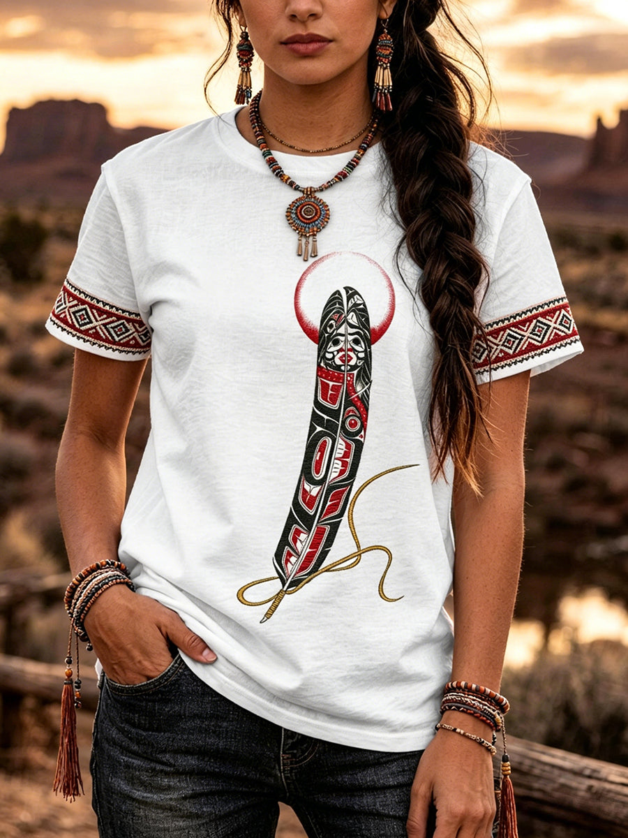 Women's Indigenous Art T-Shirt