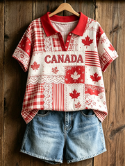 Women's Canadian Maple Leaf Casual Top