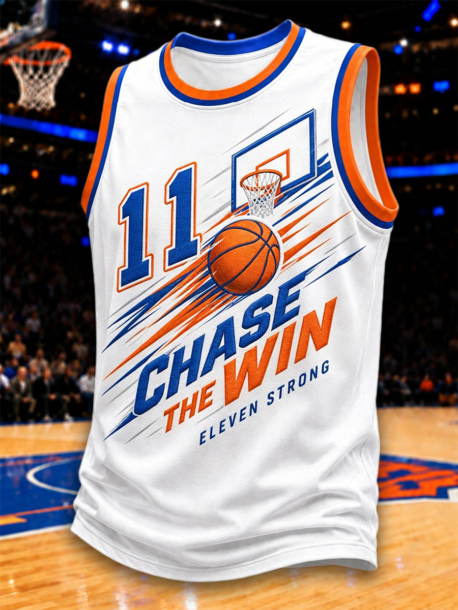 Men's GO NEW YORK GO! Gift For Basketball Fans Print Casual Vest