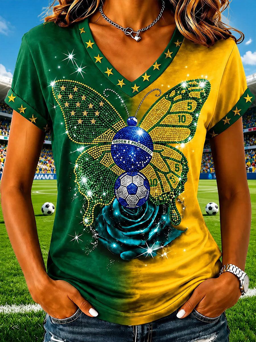 Women's Brazil 2026 Casual T-Shirt
