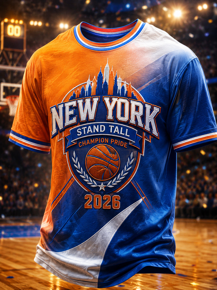Men's New York 2026 Champions Print T-Shirt