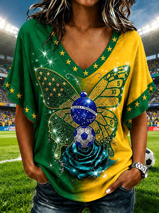 Women's Brazil 2026 Casual T-Shirt