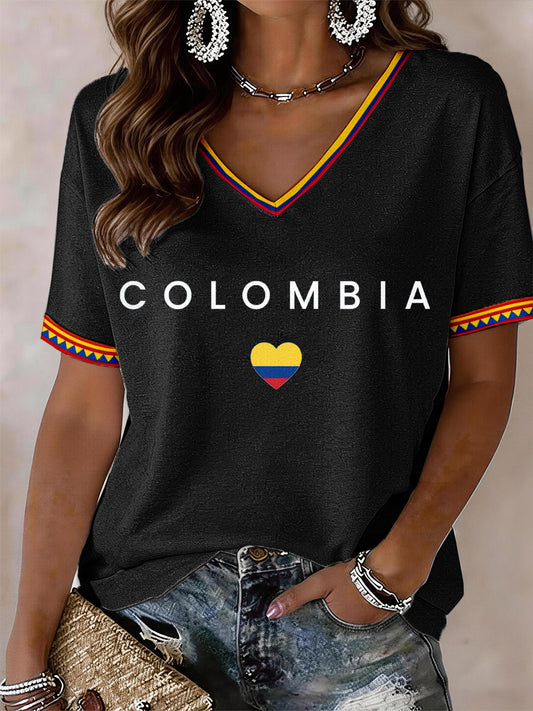 Women's Colombia V-Neck T-Shirt