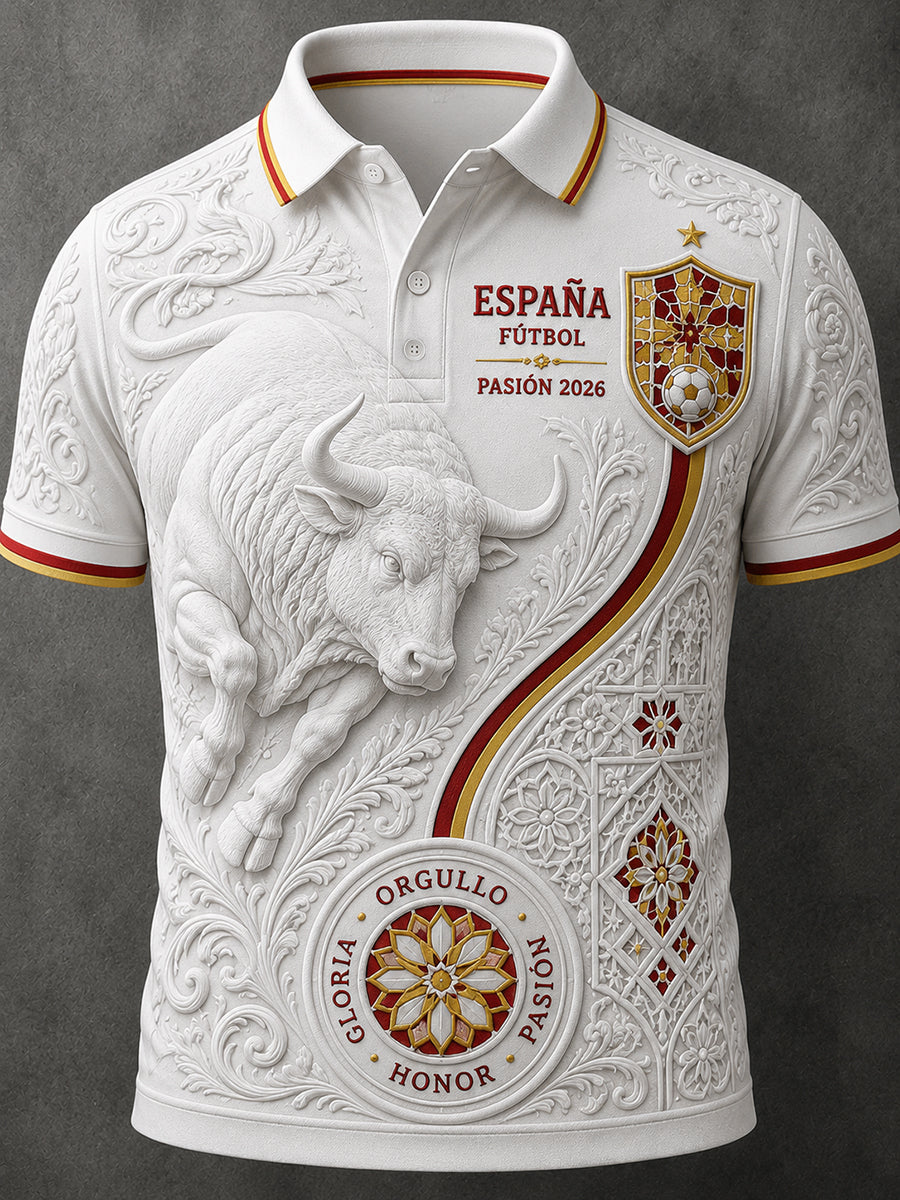 Men's Spain Futbol Fan 2026 Shirt