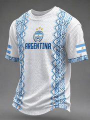 Men's Argentina Football Waffle Short Sleeve