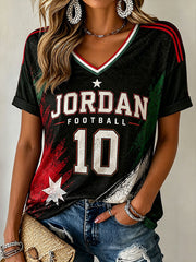 Women's Jordan Football Short-sleeved T-shirt