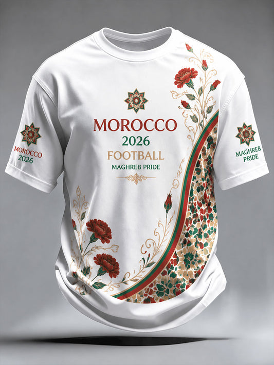 Men's 2026 Morocco Football T-Shirts