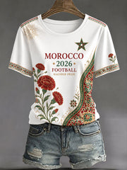Women's 2026 Morocco Football T-Shirts