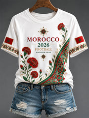 Women's 2026 Morocco Football T-Shirts